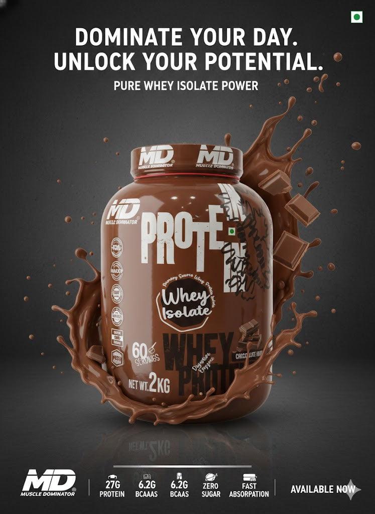 Muscle dominator Whey Isolate - Muscle Dominator Series - 2kg - Chocolate Crunch