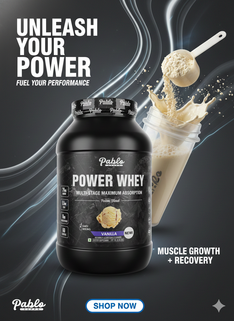Pablo Supps Power Whey – Multi-Stage Maximum Absorption Power Blend (Chocolate, 1KG)