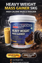 International Protein Heavy Weight Mass Gainer 5kg | High Calorie Muscle Builder (Kesar Rabri / Chocolate)
