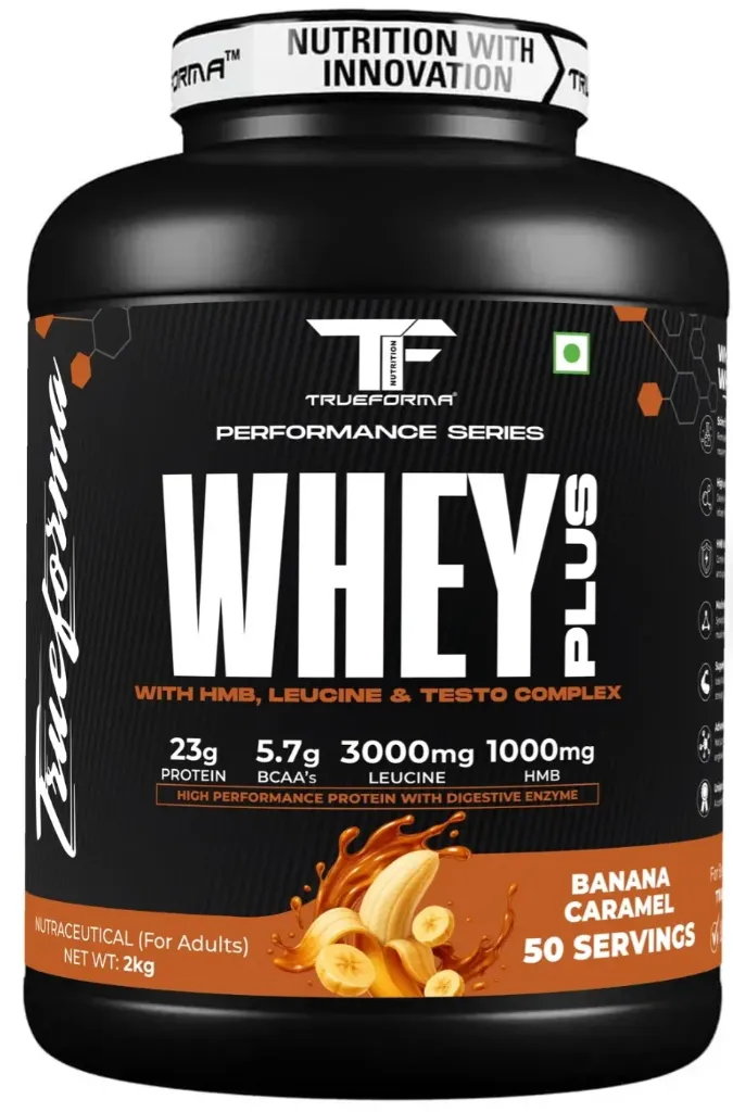 Whey+ (With HMB, Lecucine & Testo Complex) 2Kg 50 servings Alphonso Mango  Summer Divine (Kesar-Kulfi)  Chocolate Caramel  Cookies & Cream  Café mocha  Banana Caramel  Orange  Strawberry  Cranberry  Mango Vanilla Ice Cream  Vanilla Ice Cream