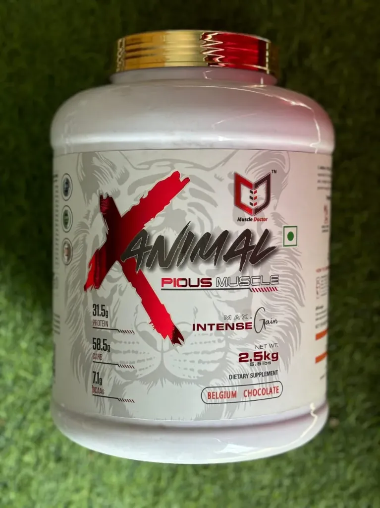 Muscle Doctor X-Animal Pious Muscle Gainer | Max Intense Gain  (2.5 kg)